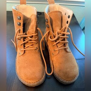 Birkenstock Bryson Suede Lace Up Combat Boots